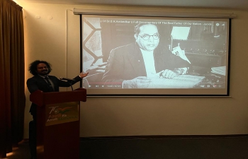 Celebration of Ambedkar Jayanti at CGI Vladivostok.  Presentation/Video Essay on Dr B R Ambedkar